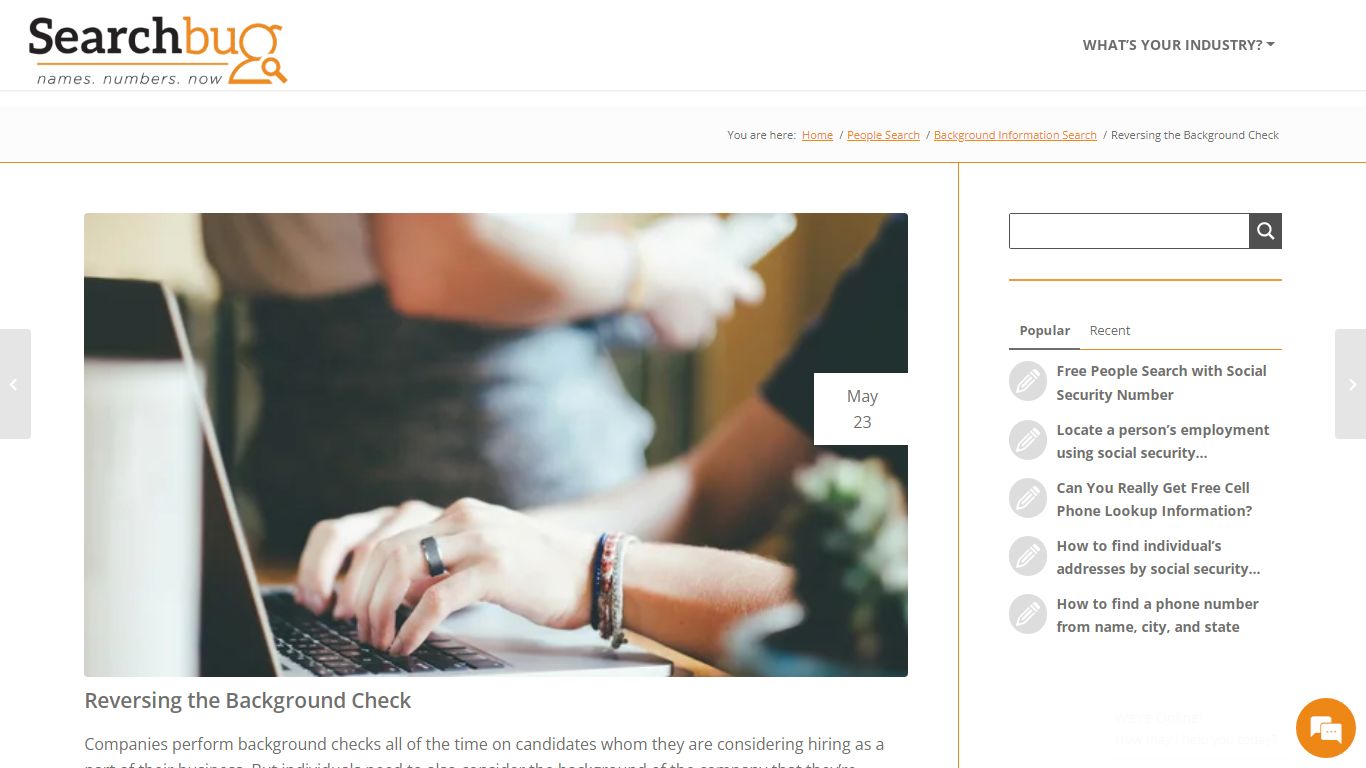 Reversing the Background Check - Searchbug Blog